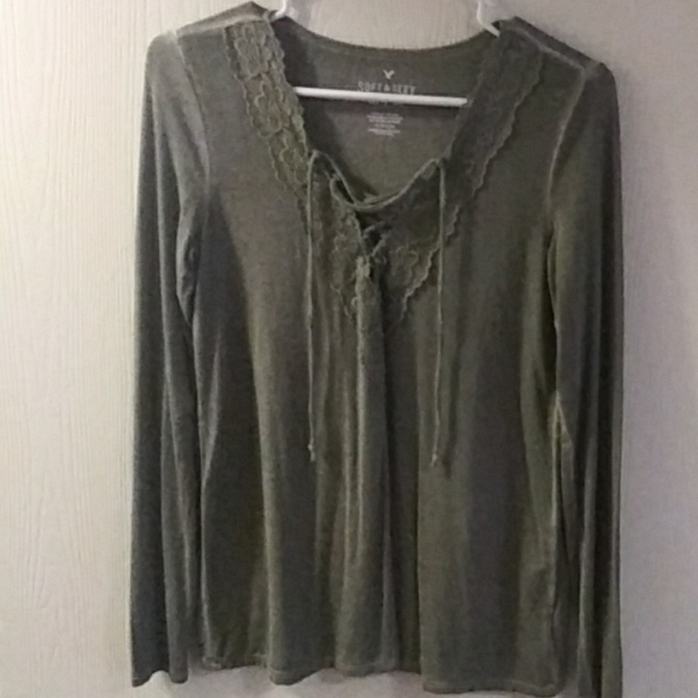 Green long sleeve shirt